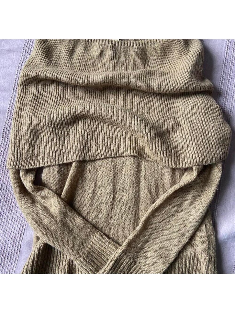 Michael Kors tan cowl neck sweater #winterknits